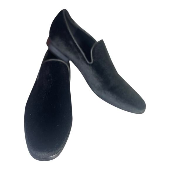 Enzo Romeo Men’s Black Velvet Slip On Dress Loafers Size 11 - Picture 2 of 9